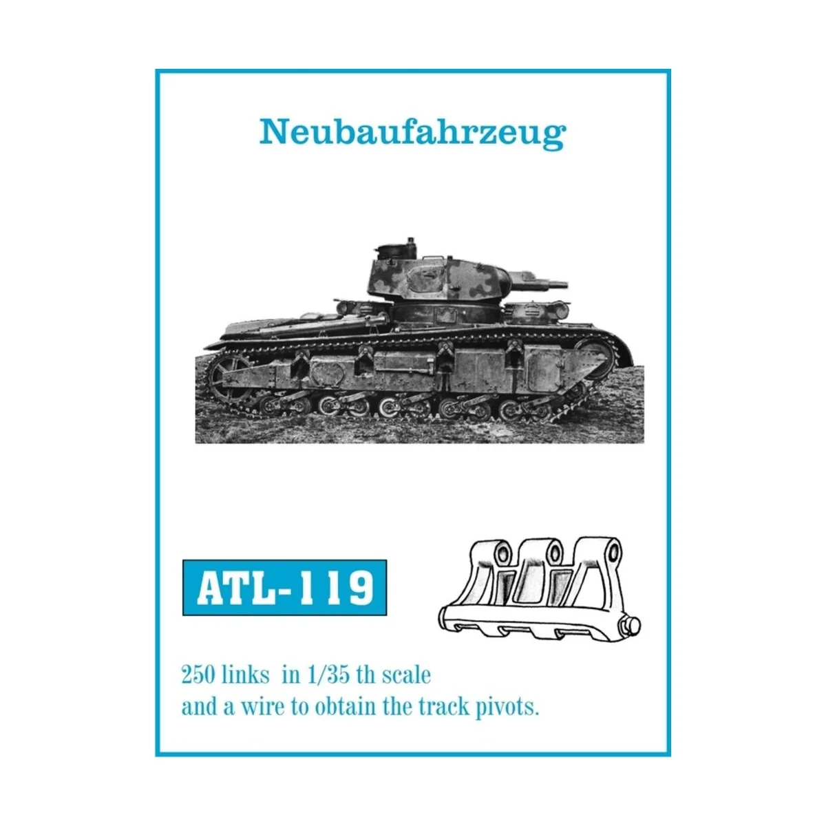 Tracks for Neubaufahrzeug - Friulmodel ATL-119