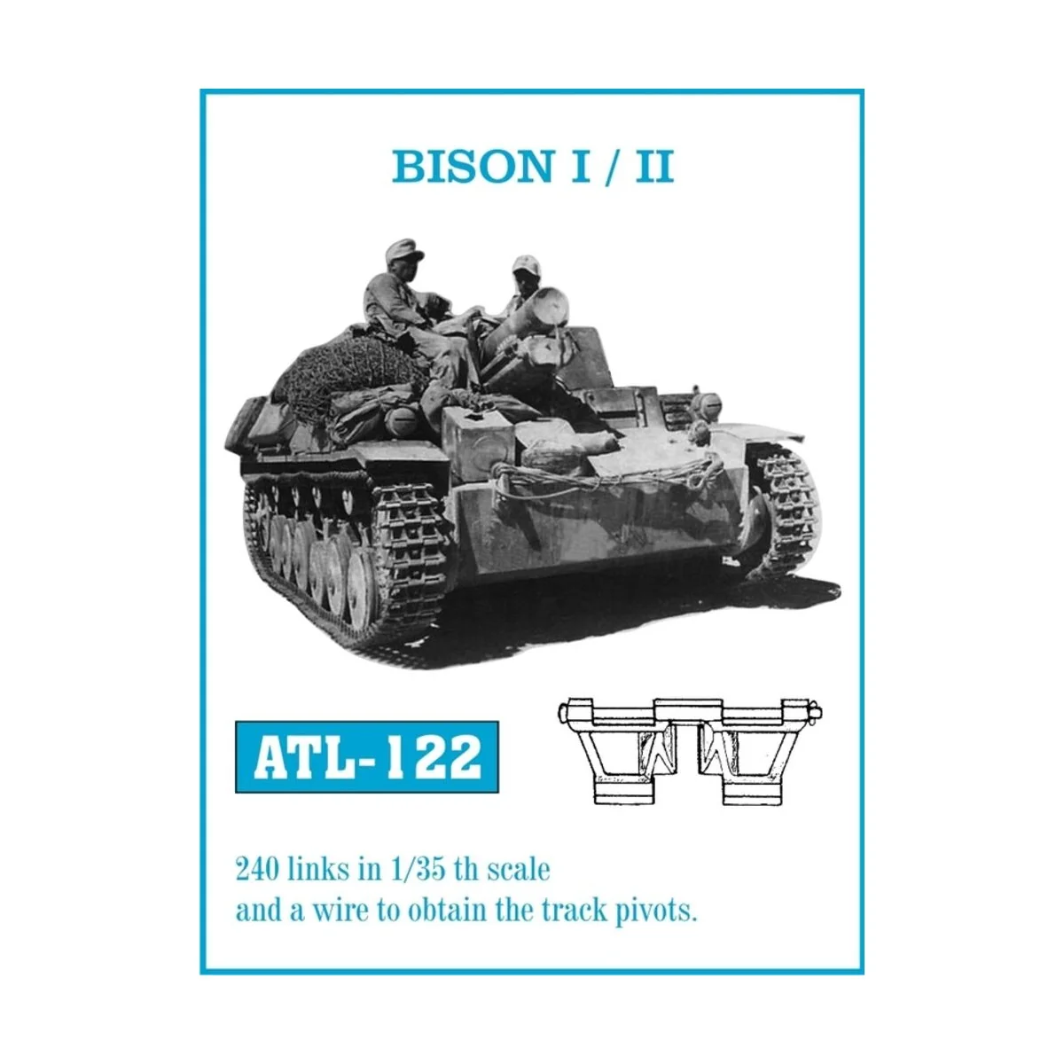 Tracks for BISON I / II, 1/35 - Friulmodel ATL-122 Tracks for BISON I / II, 1/35 - Friulmodel ATL-122