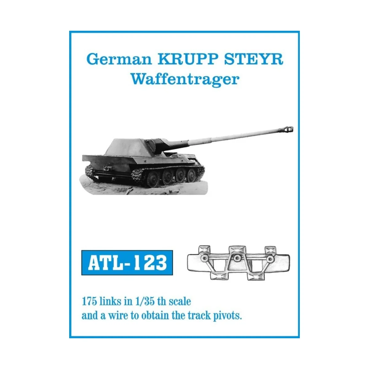 Tracks for German KRUPP STEYR Waffentrager - Friulmodel ATL-123
