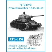 Tracks for T-34/76 from November 1941/42/43, 1/35 - Friulmodel ATL-124 Tracks for T-34/76 from November 1941/42/43, 1/35 - Friulmodel ATL-124
