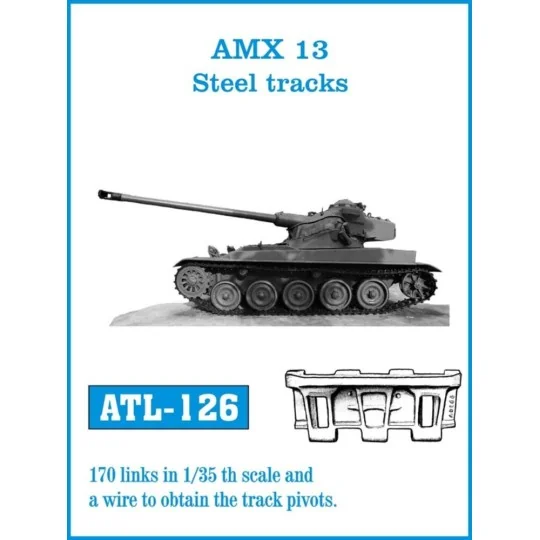 Tracks for AMX 13 Steel tracks - Friulmodel ATL-126
