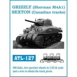 Tracks for GRIZZLY (Sherman M4A1) SEXTON (Canadian tracks) - Friulm...