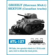 Tracks for GRIZZLY (Sherman M4A1) SEXTON (Canadian tracks) - Friulm...