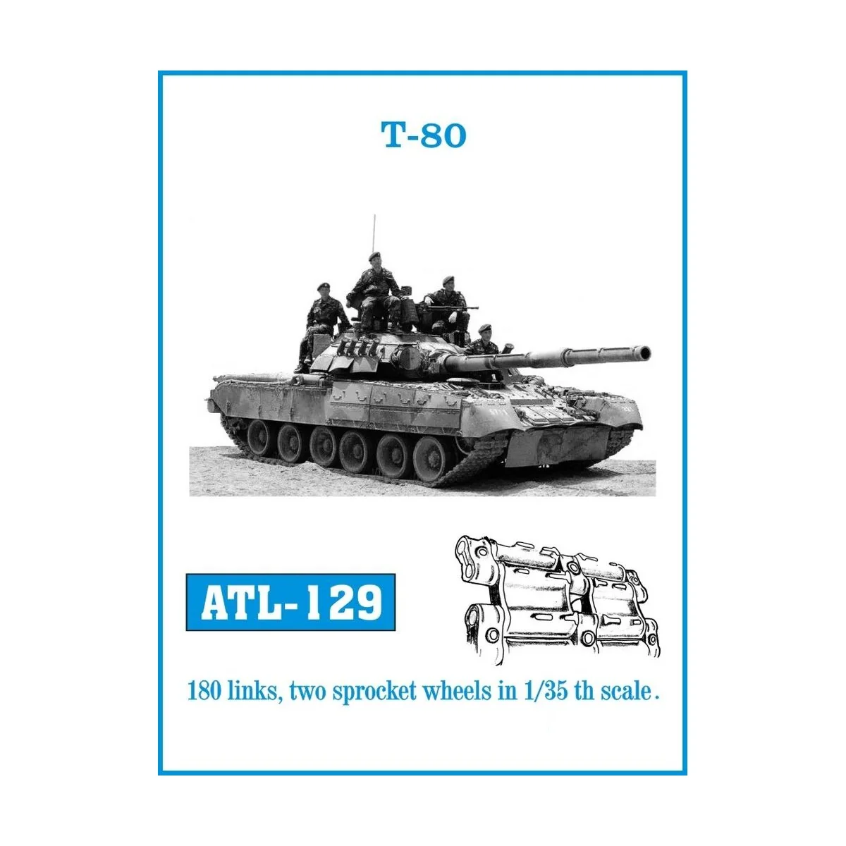 Tracks for T-80, 1/35 - Friulmodel ATL-129