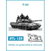 Tracks for T-80, 1/35 - Friulmodel ATL-129