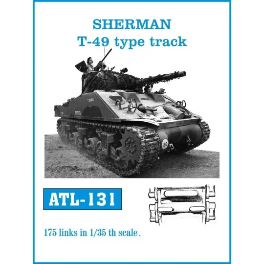Tracks for SHERMAN T-49 type track, 1/35 - Friulmodel ATL-131 Tracks for SHERMAN T-49 type track, 1/35 - Friulmodel ATL-131