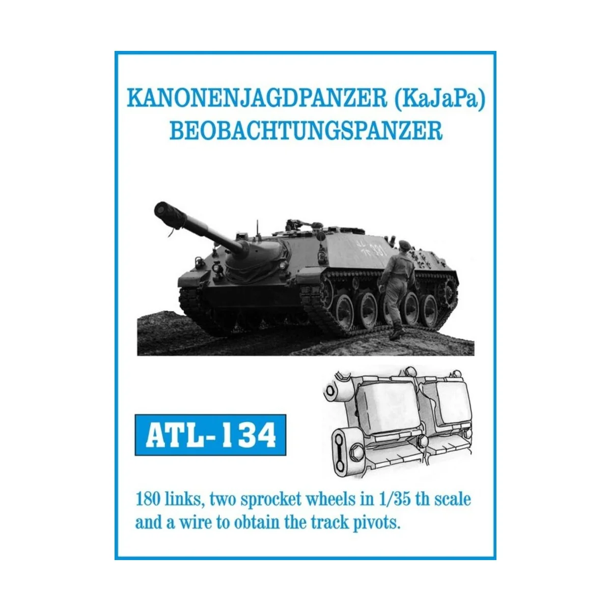 Tracks for KANONENJAGDPANZER (KaJaPa) /Jaguar1-2/ BEOBACHTUNGSPANZE...