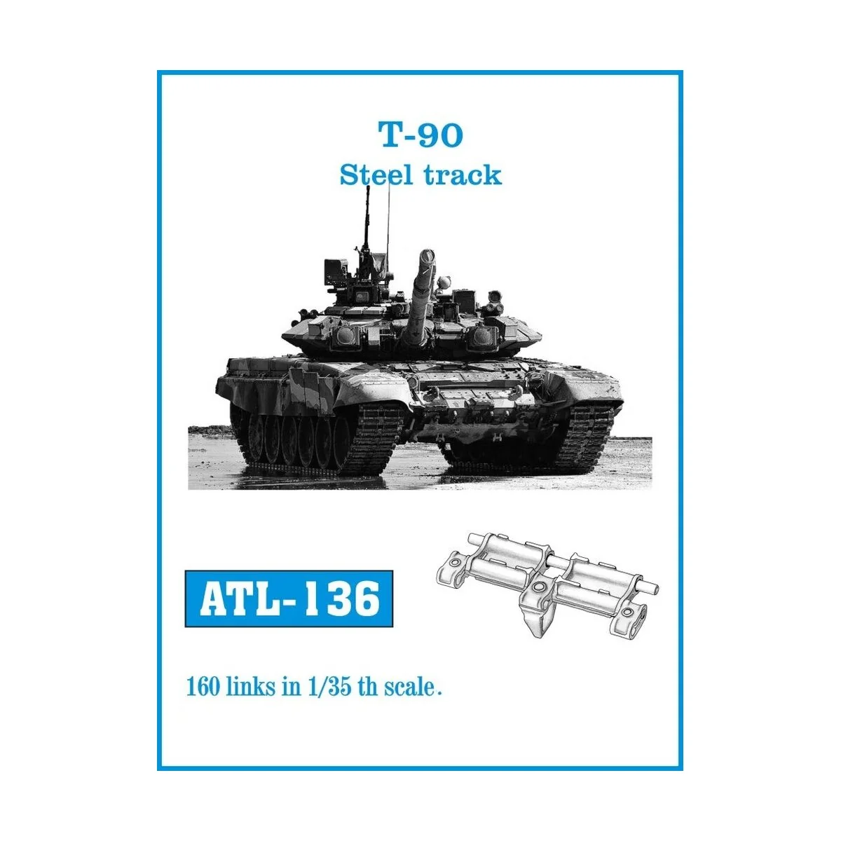 Tracks for T-90 Steel track, 1/35 - Friulmodel ATL-136 Tracks for T-90 Steel track, 1/35 - Friulmodel ATL-136