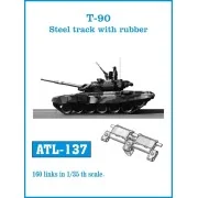 Tracks for T-90 Steel track with rubber, 1/35 - Friulmodel ATL-137