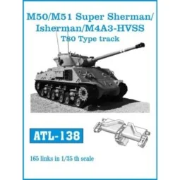 Tracks for M50/M51 Super Sherman/Isherman/M4A3-HVSS, 1/35 - Friulmo...