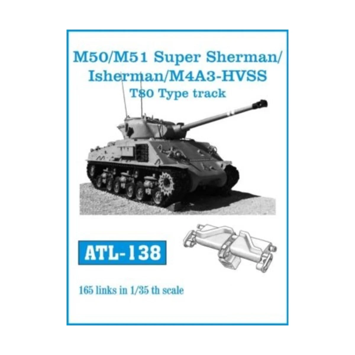 Tracks for M50/M51 Super Sherman/Isherman/M4A3-HVSS - Friulmodel AT...