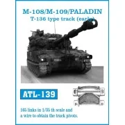 Tracks for M-108/M-109/PALADIN T-136 type track(early), 1/35 - Friu...