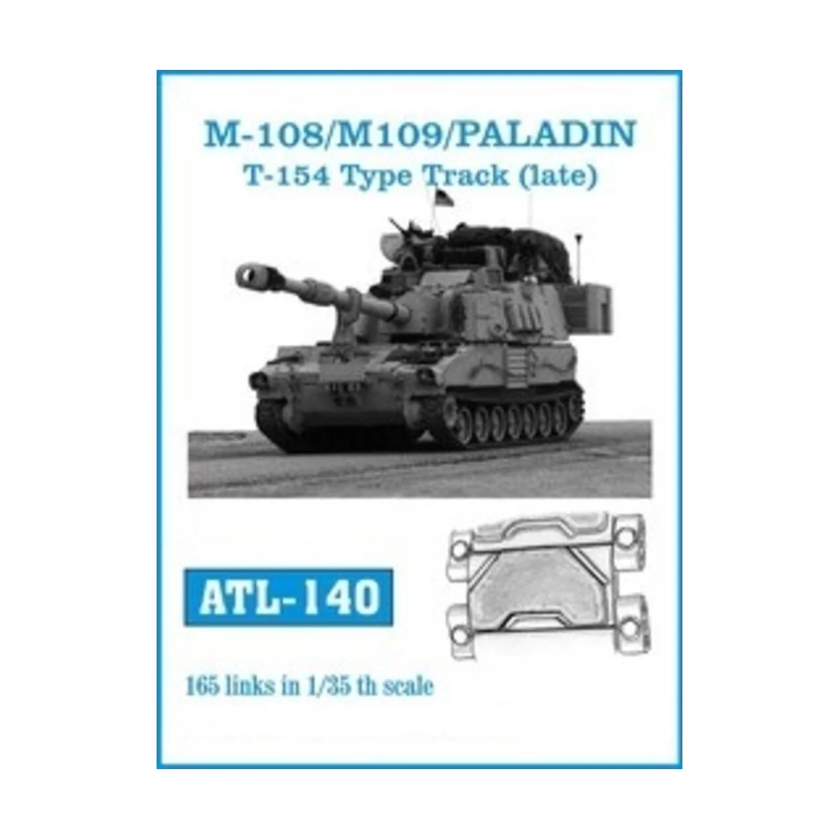 Tracks for M108 / M109 / PALADIN T-154 Type track, 1/35 - Friulmode...