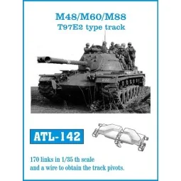Tracks for M48/M60/M88 T97E2 type track, 1/35 - Friulmodel ATL-142