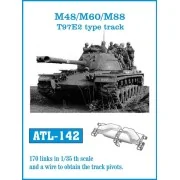 Tracks for M48/M60/M88 T97E2 type track - Friulmodel ATL-142