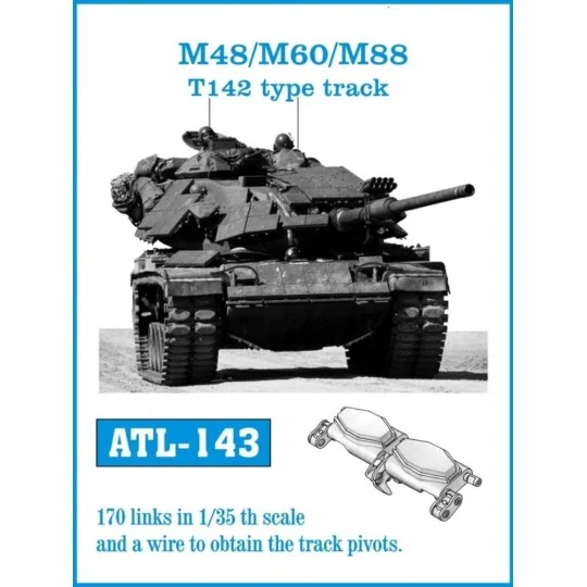 Tracks for M48/M60/M88 T142 type track - Friulmodel ATL-143