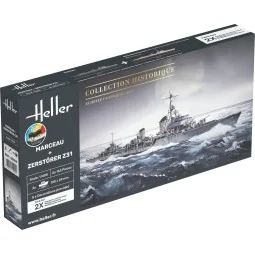 STARTER KIT Twin Set Marceau + Zerstörer Z31, 1/400 - Heller 55009