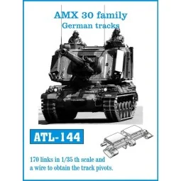 Tracks for AMX 30 family German tracks - Friulmodel ATL-144