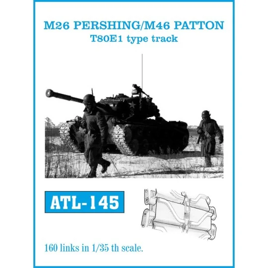 Tracks for M26 PERSHING/ M46 PATTON T80E1 type track, 1/35 - Friulm...