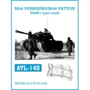 Tracks for M26 PERSHING/ M46 PATTON T80E1 type track, 1/35 - Friulm...