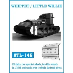 Tracks for WHIPPET /LITTLE WILLIE, 1/35 - Friulmodel ATL-146