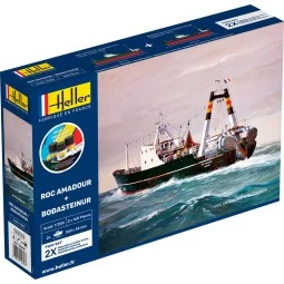 STARTER KIT Twin Set Roc Amadour + Bordasteinur, 1/200 - Heller 55608