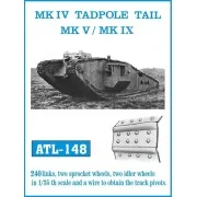 Tracks for MK IV TADPOLE TAIL MK V / MK IX - Friulmodel ATL-148