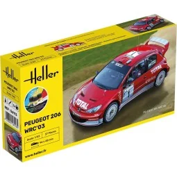 STARTER KIT Peugeot 206 WRC'03, 1/43 - Heller 56113