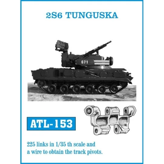 Tracks for 2S6 TUNGUSKA, 1/35 - Friulmodel ATL-153 Tracks for 2S6 TUNGUSKA, 1/35 - Friulmodel ATL-153