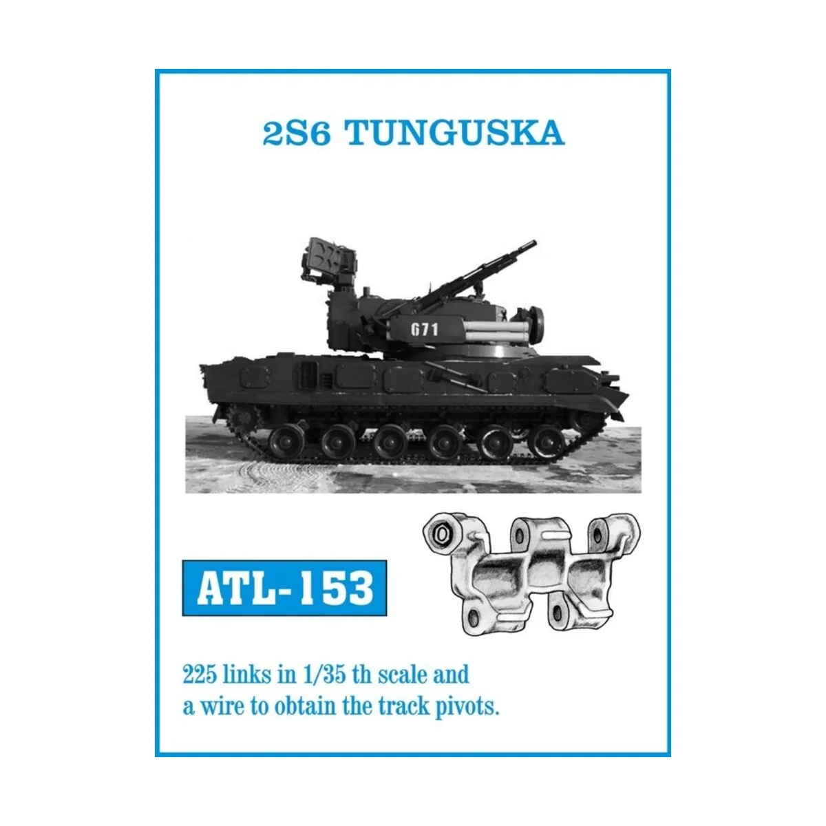 Tracks for 2S6 TUNGUSKA - Friulmodel ATL-153