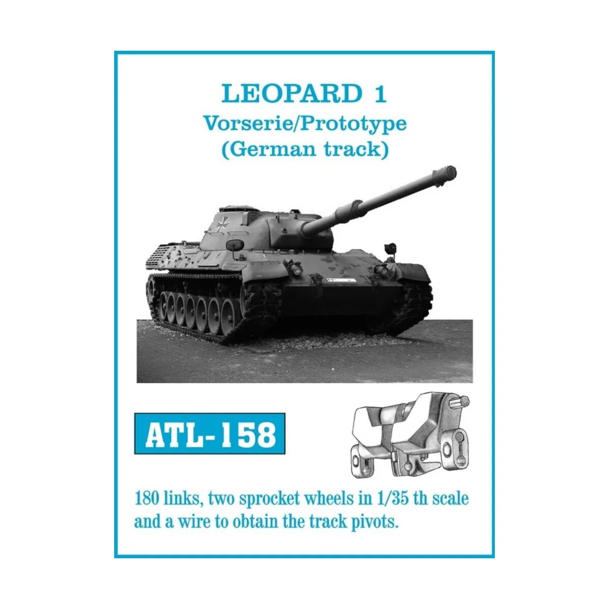 Tracks for LEOPARD 1 Vorserie/Prototype (German track) - Friulmodel...