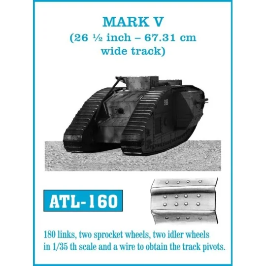 Tracks for MARK V (26 1/2 inch-67.31cm wide track), 1/35 - Friulmod...