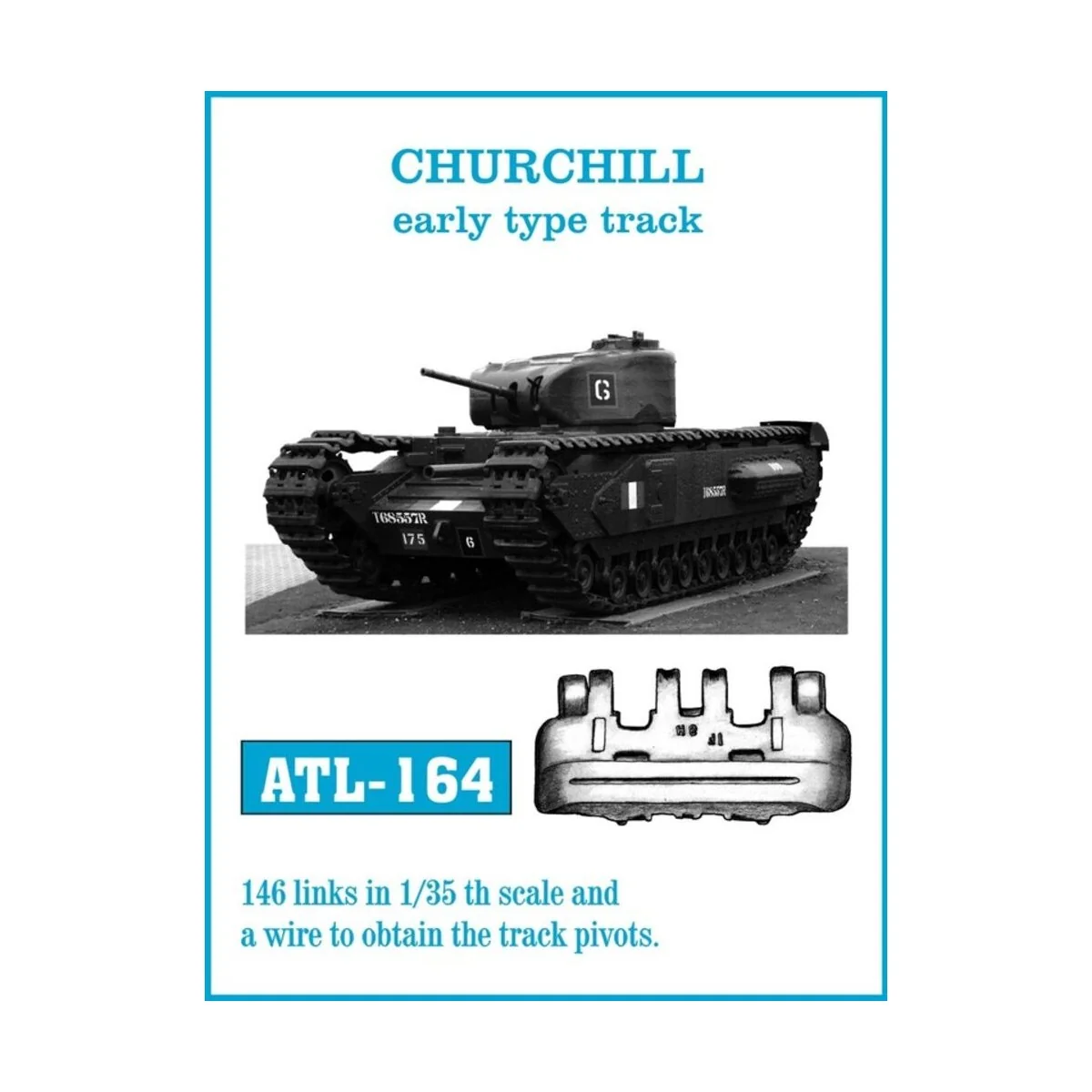 Tracks for CHURCHILL early type track - Friulmodel ATL-164