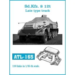 Tracks for Sd.Kfz. 8 12t Late type track, 1/35 - Friulmodel ATL-165