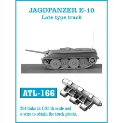 Tracks for JAGDPANZER E-10 Late type track - Friulmodel ATL-166