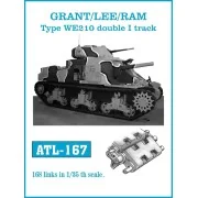 Tracks for GRANT/LEE/RAM Type WE210 double I track, 1/35 - Friulmod...