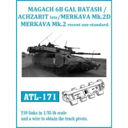 Tracks for GAL BATASH ACHZARIT LATE / MERKAVA Mk.3D - Friulmodel AT...