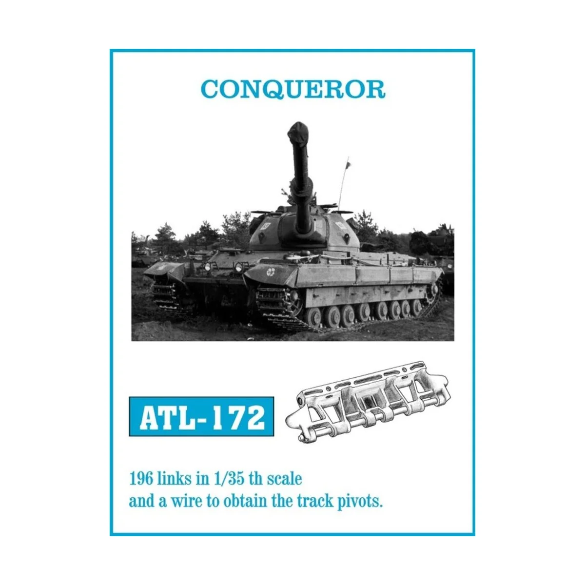 Tracks for CONQUEROR, 1/35 - Friulmodel ATL-172 Tracks for CONQUEROR, 1/35 - Friulmodel ATL-172