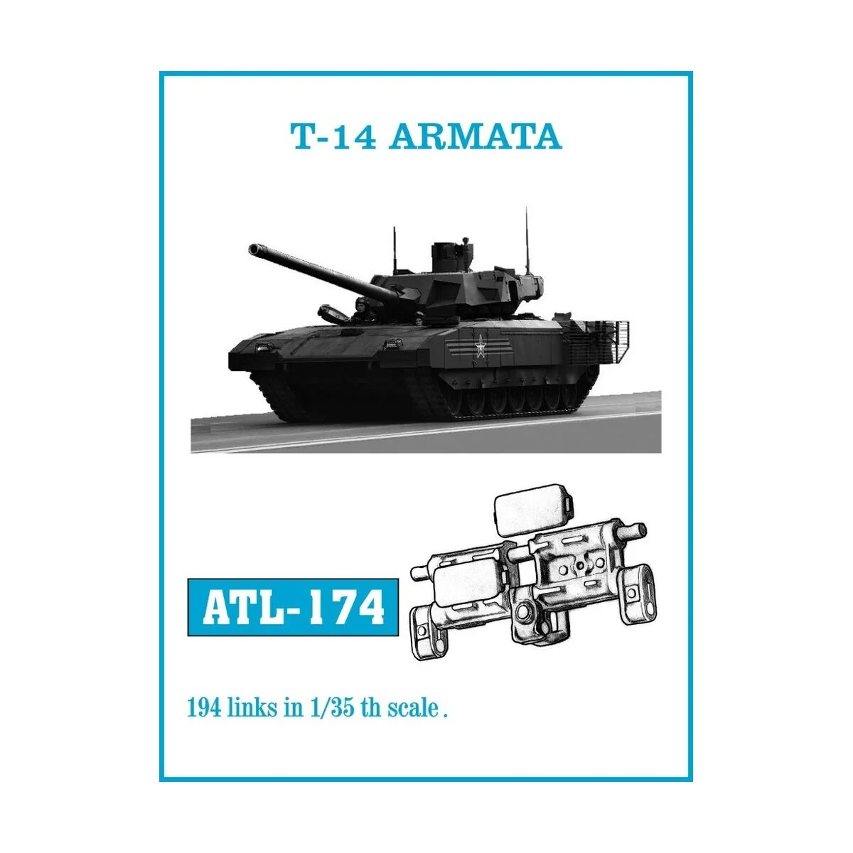 Tracks for T-14 ARMATA, 1/35 - Friulmodel ATL-174