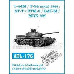 Tracks for T-44M /T-54 model 1949/ AT-T/ BTM-3/ BAT-M/ MDK-2M, 1/35...