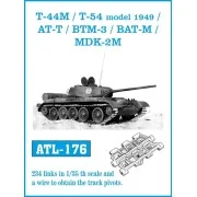 Tracks for T-44M /T-54 model 1949/ AT-T/ BTM-3/ BAT-M/ MDK-2M, 1/35... Tracks for T-44M /T-54 model 1949/ AT-T/ BTM-3/ BAT-M/ MDK-2M, 1/35...