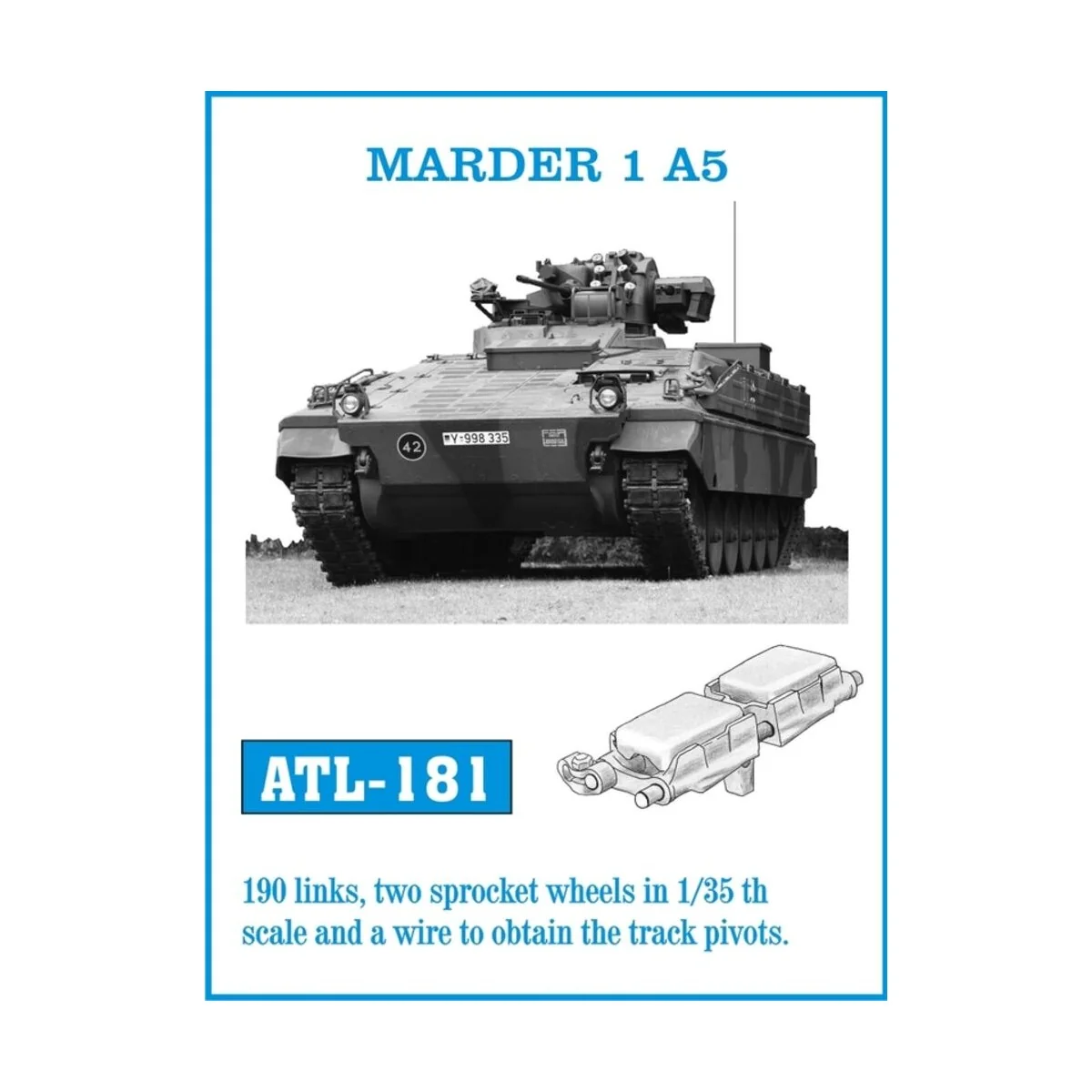 Tracks for MARDER 1 A5, 1/35 - Friulmodel ATL-181