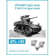 Tracks for STUART light tank T 36 E 6 type track, 1/35 - Friulmodel... Tracks for STUART light tank T 36 E 6 type track, 1/35 - Friulmodel...