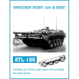 Tracks for SWEDEN STRV 103 B MBT, 1/35 - Friulmodel ATL-186