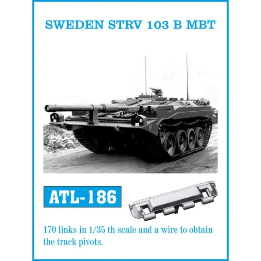 Tracks for SWEDEN STRV 103 B MBT, 1/35 - Friulmodel ATL-186 Tracks for SWEDEN STRV 103 B MBT, 1/35 - Friulmodel ATL-186