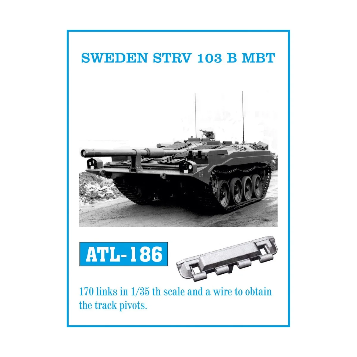 Tracks for SWEDEN STRV 103 B MBT - Friulmodel ATL-186