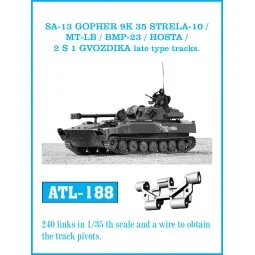 Tracks for SA-13 GOPHER 9K 35 STRELA 10 / MT-LB / BMP23 / HOSTA / 2...