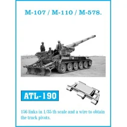 Tracks for M-107 / M-110 / M-578 - Friulmodel ATL-190