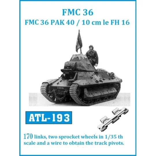 Tracks for FCM 36 / FCM 36 PAK 40 / 10 cm le FH 16 - Friulmodel ATL...