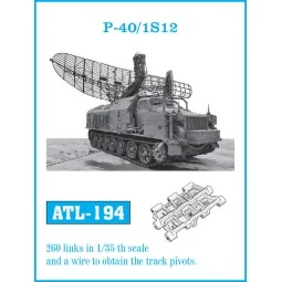Tracks for P-40/ 1S 12, 1/35 - Friulmodel ATL-194